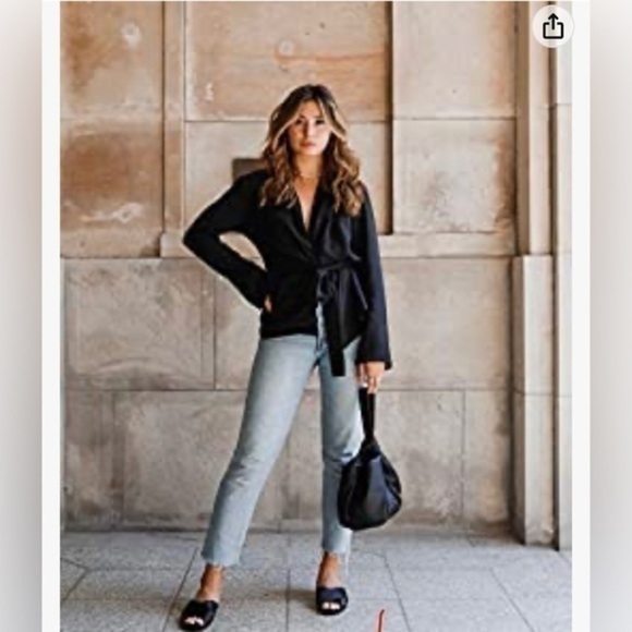 NWT asymmetrical straps bucket bag from The Drop Avalon pebbled vegan leather - Picture 4 of 15